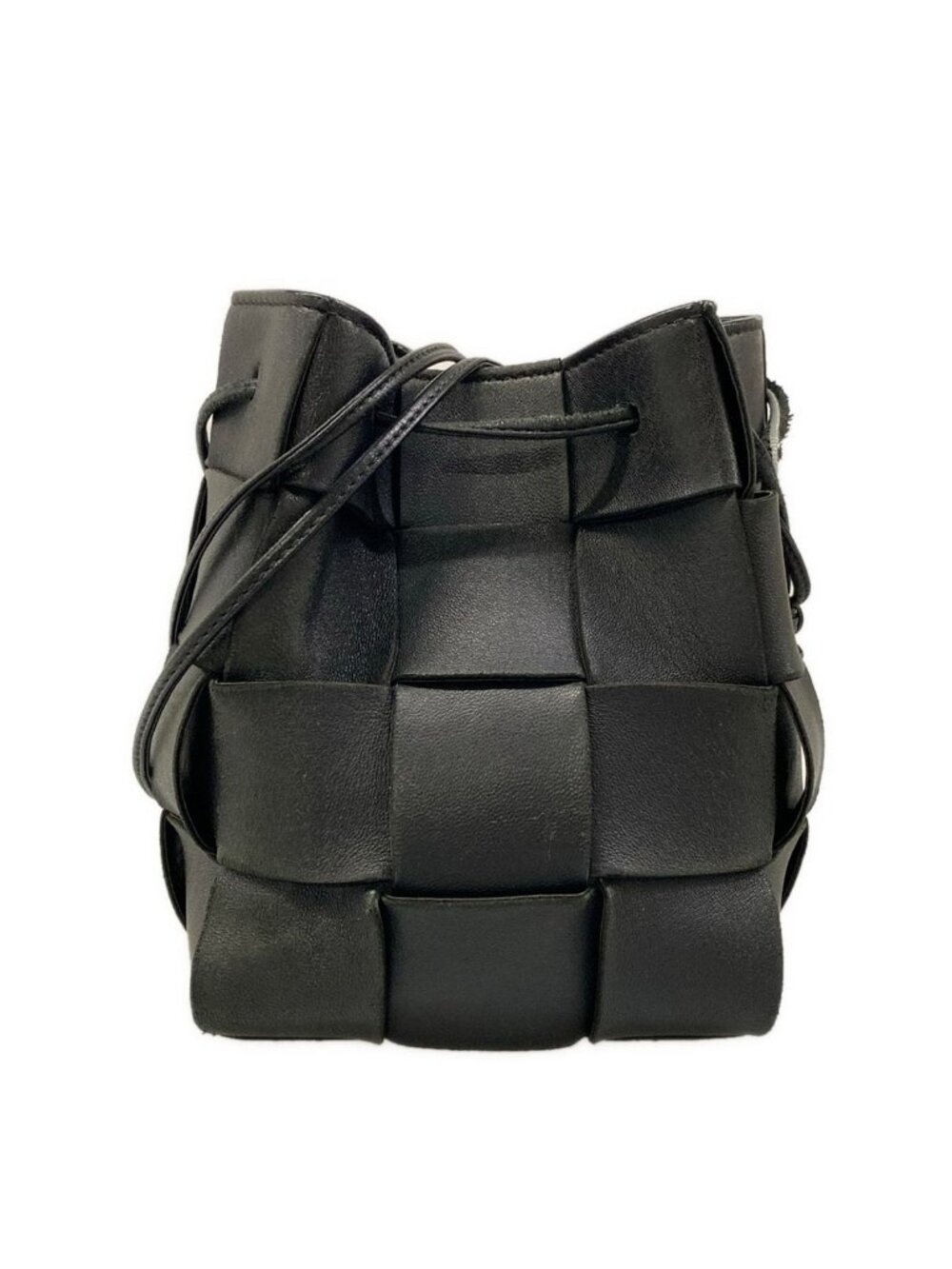 Bottega Veneta Shoulder Bag Cassette Black Leather